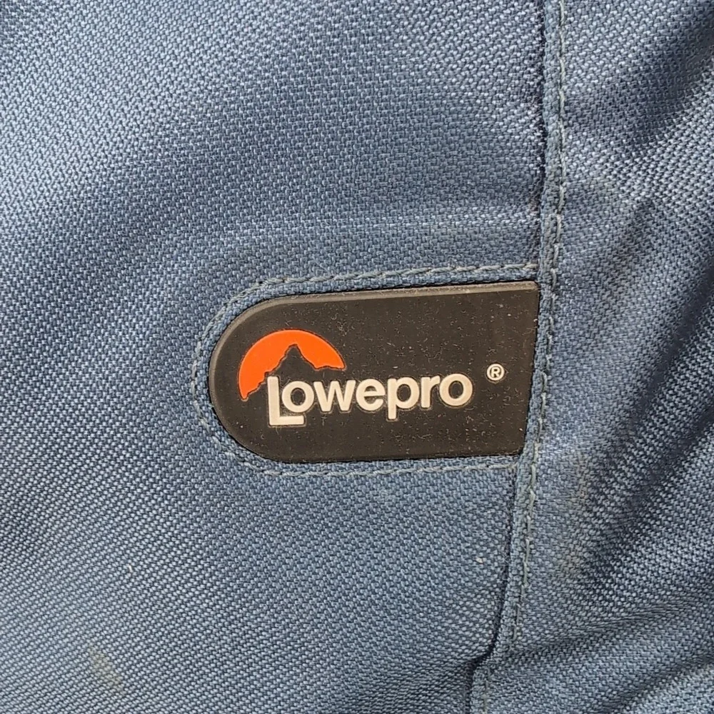 Lowepro Camera Backpack Black Blue Padded Photography Gear Bag Multi-Pocket